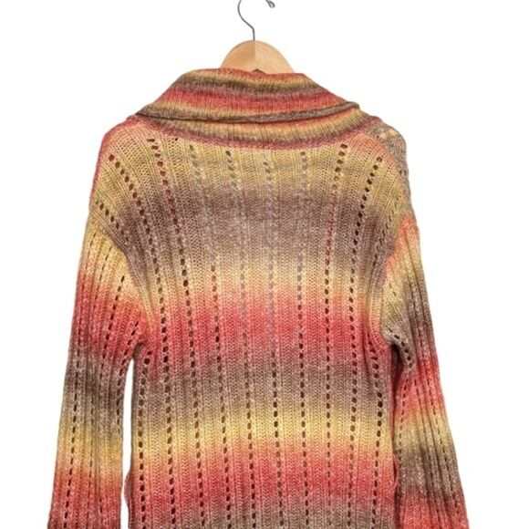 Modcloth The Last Summer Sunset Multicolor Longline Cardigan Granny Beachy Small - Picture 4 of 9
